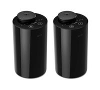 Airversa Difusor de aceites Esenciales sin Agua. Nebulizador a Pilas, Mini máquina de Aromas. Aromaterapia, 4 temporizadores, 3 Niveles de Vapor. para casa, Coche, Oficina. AN6 Negro 2 pcs
