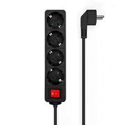 Aisens Base múltiple 4 tomas con interruptor 1,4 m negro