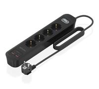 AISENS Regleta de enchufes ASPS-2A2C13-BK 4 tomas, interruptor, PD3.0 20W 2xUSB-C 2xUSB-A 1,4m Negro