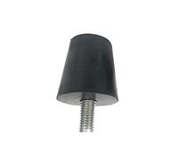 Aislador de golpes con pernos de goma, buje de perno, 1 pieza, almohadilla de pies ajustable negra, tornillo M6 M8 M10, sillas, patas de muebles, nivelación de mesa(49xM6 25x20mm)