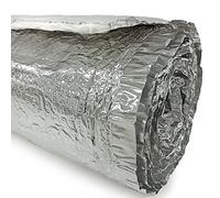 Aislante Reflexivo Altas Temperaturas, hasta 600ºC (10m x 1m) - Reforzado con fibra de vidrio. Colocación en chimeneas, calderas, sistemas de escapes de vehículos