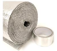 Aislante Térmico Reflexivo con Espuma de Polietileno (POR METROS) Ancho 1,20m + Cinta de Aluminio. Aislamiento para viviendas, oficinas, caravanas, remolques, casetas para mascotas...