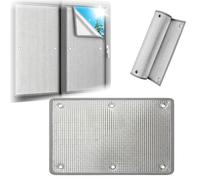 Aislante Térmico Ventanas contra Frío y Calor, 8mm Panel Película Protección Solar Doble Aluminio para Tragaluz Garaje y Coche, Cobertura Opaca Sin Taladrar(60x200cm)