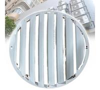 AityBuy Rejillas Deflectoras De Aire, Cubierta Deflectora De Acero para Guía De Viento, Cubierta De Unidad De Aire Acondicionado para Exteriores, Deflector De Aire Acondicionado Round-43 * 43cm