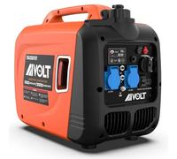 AIVOLT Generador Inverter Silencioso de Gasolina 3200W con 2 Salidas de CA 230V, DC 120V y 2 USB Type-A Generador Eléctrico de 3,5L Tanque para Camping, Exterior, Casa, Caravana