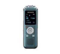 Aiwa Grabadora de Voz Digital DVR-M700 Metálica con 3 micrófonos estéreo y memoria 16 GB Azul