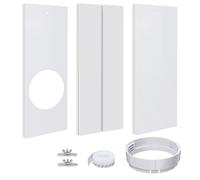 Aiwdeyi Kit Ventana Aire Acondicionado Portátil, Placas de Sellado de Ventana Corredera de Aire Acondicionado Portátil, con Adaptador de Ventana ，Adecuado para Tubos de 5"/5,9" de diámetro