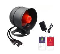 aixi-SHS Tuya WiFi 433 MHz Sistema de Alarma de Sirena Inteligente Impermeable para Exteriores, Compatible con Amazon Alexa, Control de Smart Life App