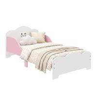 AIYAPLAY Cama Infantil Montessori con Barandillas Altas 70x140 cm Rosa