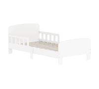 Aiyaplay - Cama Infantil 70x140 cm con Barrera Anticaída - Blanco