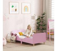 AIYAPLAY Cama infantil con sistema Anti-Rage, con listones, 140x70 cm, cama juvenil rosa