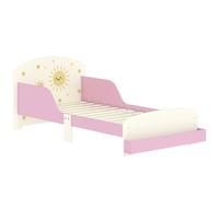 AIYAPLAY Cama infantil para Niños de +3 Años 70x140 cm de Madera con Almacenaje y Dibujos de Estrellas para Dormitorio Rosa
