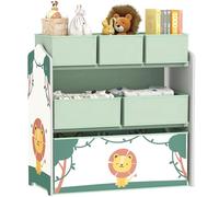 AIYAPLAY Estantería Infantil para Juguetes con 6 Cajas 63x30x66 cm Verde