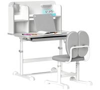 AIYAPLAY Juego de Escritorio y Silla Niños +3 Años Altura Ajustable Gris