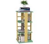 AIYAPLAY Librería Infantil Estantería para Libros Infantil con Ruedas Estantería Infantil con 3 Estantes para Guarderías Habitación Infantil Green 48x48x99.5cm