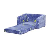Homcom - Sillón infantil Azul brilla en la oscuridad