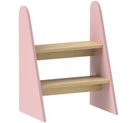 AIYAPLAY Taburete para Niños de 2 Peldaños Torre de Aprendizaje para Niños de +3 Años para Baño Cocina Librería Dormitorio Rosa