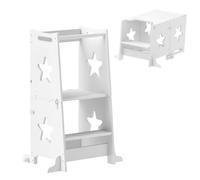 AIYAPLAY Torre de Aprendizaje 2 en 1 Niños +3 Años 60x44,5x86 cm Blanco