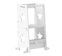 Aiyaplay - Torre de Aprendizaje 2 en 1 Diseño Estrellas - Blanco