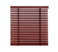 AJTXCSFOQL Personalizado Persianas Venecianas de Madera 170 180 70 80 85 115 120 140 160 50 165 220 cm, láminas de 50 mm, Fácil Instalación, Protección Solar y Privacidad(Red)