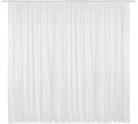 AK-Trading - Paneles de Cortinas de Gasa para Bodas, Eventos y decoración, Cortinas de telón de Fondo (115 x 120 Pulgadas, Color Blanco)