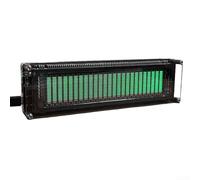 AK2515 Pro Audio para analizador de espectro Pantalla VFD Visualizador de música 3.5mm AUX MIC Función de reloj de entrada Equipo de DJ de escritorio Negro