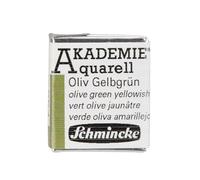 Akademie - Pintura de acuarela - 1 x 2 recipientes - Amarillo verde oliva