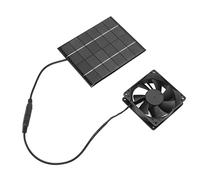 AKLOSIPY Ventilador de ventilación con panel solar para uso en exteriores | Diseño ligero, potencia ecológica, perfecto para invernaderos, escape eficiente
