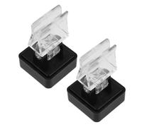 AKOOSY 2 Unidades Clip Magnético para Letreros de Estante, Portaprecios | Base Estable, Ranura Insertable y Boca Ancha, para Estantes de Hierro y Tarjetas de Producto