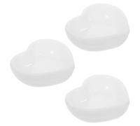 AKOOSY 3 Piezas Molde de Silicona Forma de Corazón para Joyas, Blanco | Organización, Desmoldeo Fácil, para Collares y Anillos, Mantiene las Piezas en Su Sitio