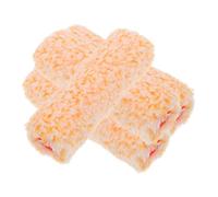 AKOOSY 4 Fundas de Algodón para Rodillo de Pintura Naranja, Recambio para Rodillos de Pintura de Precisión y Cobertura Uniforme, Adecuado para Uso Interior y Bordes