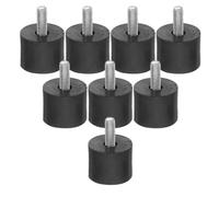 AKOOSY Niveladores de Patas Ajustables M6 para Muebles de Goma y Hierro, Protectores Antideslizantes para Sillas y Mesas, 8 Piezas para Protección de Suelo y Ajuste de Altura