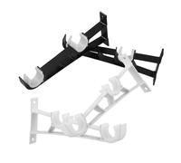 AKOOSY Soporte Doble para Barra de Cortina de Aleación de Aluminio Resistente, Montaje Lateral para Cortinas y Blackout, Paquete de 4 Piezas Adecuado para Dormitorios y Hogar