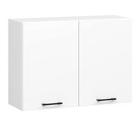 AKORD | Armario de Cocina de Pared - Oliwia W80 | 2 estantes y 2 Puertas Armario de Cocina | Modular | Muebles de Cocina Base | Aglomerado Laminado | Blanco