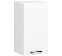 AKORD | Armario de Pared de Cocina Oliwia W40 | 2 Estantes y 1 Puerta | Modular | Mueble Base | Aglomerado Laminado | Blanco