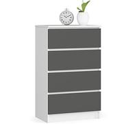 AKORD | Cajonera | Mesita de noche | Armario de cajoneras | Ideal para objetos pequeños | Contenedor con ruedas | Placa laminada | Duradera | Diseño elegante | Garantizado.
