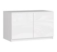 AKORD | Módulo Superior de Armario | Aumenta la Capacidad | 2 Estantes y 2 Puertas | Resistente | Fácil de Montar | 90x51x55 cm | Blanco Brillante