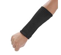 Akozon 1 par de puños de brazo, 20 cm de brazo anticorte de acero inoxidable de jardinería carnicero de vidrio fábrica de trabajo herramienta de protección de seguridad