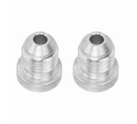 Akozon 6AN AN6 Tapones de Soldadura 2 Piezas Adaptador de Manguera de Montaje de Tapón para Soldar Reemplazo para B16, Tapón de Soldadura de Metal para Celda de, Enfriador de Aceite, Tanque de