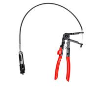 Akozon Alicates para Abrazaderas de Manguera por Cable Flexible 705 Mm con Bloqueo. Herramienta Instalación y Extracción Abrazadera Plana Automotriz Ajustable para Espacios Estrechos y