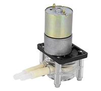 Akozon Bomba Dosificadora Peristáltica 24V DC Marco de Acero Inoxidable | Bomba transparente, motor autocebante, silencioso, fácil reemplazo de tuberías y uso industrial