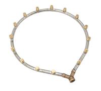 Akozon Boquilla Anular Multifuncional G3/8 Rosca Hembra Rociador Atomizador en Forma de 7 Cabezales para Jardín Riego Agrícola Cobre Acero Inoxidable (15 cabeza)