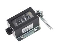 Akozon Contador manual D67-F 5 dígitos contador mecánico reajustable manual carrera fuerza de tracción interruptor manual mecánico 0 9999