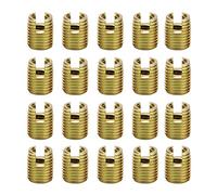 Akozon Inserto roscado autorroscante 20 piezas 302 accesorios de reparación de tornillos de acero al carbono (interior M6 1.0 exterior M10 1.5)