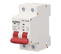 Akozon Interruptor Automático Mini 2P 32A, DC1000V, Capacidad 6000A para | Circuito, sobrecarga y cortocircuito, diseño modular, fácil instalación, para sistemas de CC