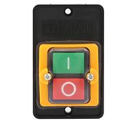 Akozon Interruptor de botón interruptor eléctrico AC220V/380V 10A interruptor de botón de encendido/apagado impermeable