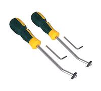 Akozon Juego de Herramientas para Quitar Lechada de Acero, 2 Piezas, Limpiador de Lechada Manual Eficiente para Uso Doméstico y de Oficina, Ideal para Limpieza de Juntas de Azulejos