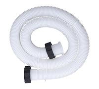 Akozon /Juego de Manguera y Tuercas para Piscina Bestway - Manguera de Repuesto Blanca para Bomba de Piscina de 1,5 de Diámetro (1,5 m)
