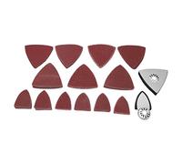 Akozon Kit de Almohadilla de Lijado para Herramienta Oscilante Accesorios | Juego surtido de grano 60-240, compatible con Chicago Electric, lijado de madera y metal, accesorio de gancho