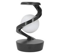 Akozon Lámpara Moderna de la Cama en espiral: Lámpara de Mesa LED de Bola de Levitación Visual 3D, Diseño Recargable y Sensible Al Tacto para Dormitorio, Sala de Estar, Decoración de la Oficina (GREY)